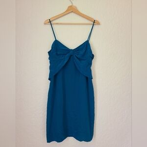 Club Monaco Silk Teal Dress